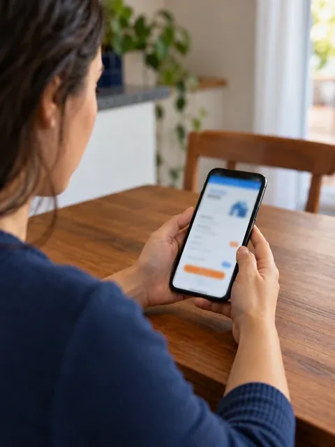Celular mostrando no WhatsApp a resposta com o preço do botijão de gás antes da confirmação do pedido